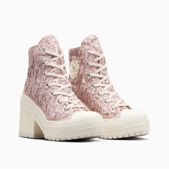 Converse Chuck 70 De Luxe Heel Hightop Satin Boots Shoes SneakersSize 7.5 - Picture 10 of 16